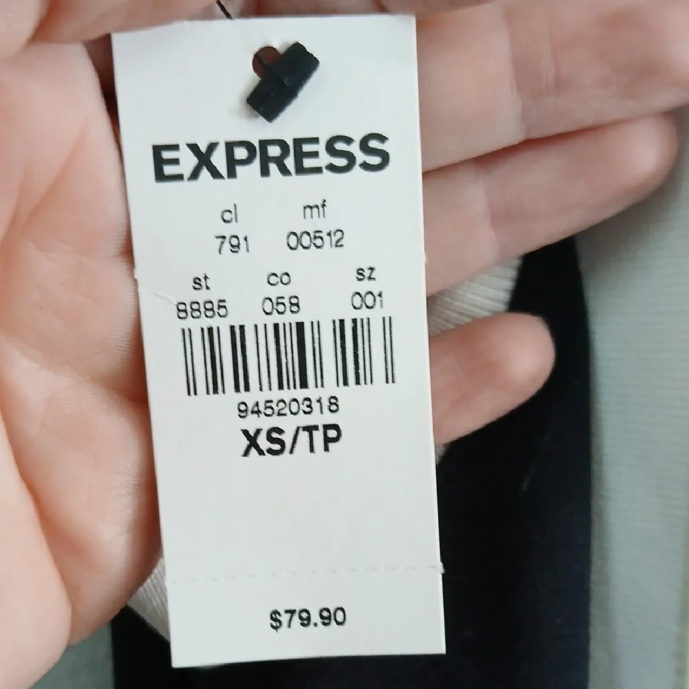 Express Black and White Mini Dress - Picture 6 of 6